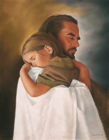 Jesus and a little girl